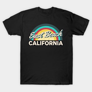 East Beach California Vintage Sunset T-Shirt